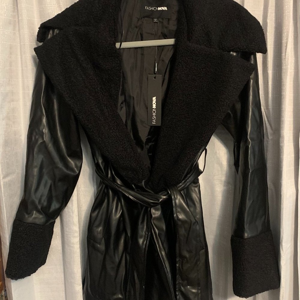 Coat, Fashion Nova,Brand NEW! Black